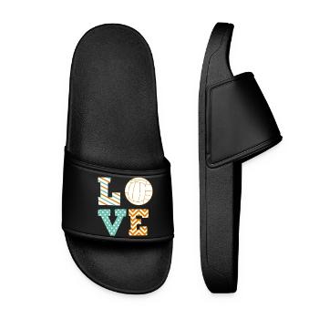 volleyball - Women’s Pool Sliders - black - Front