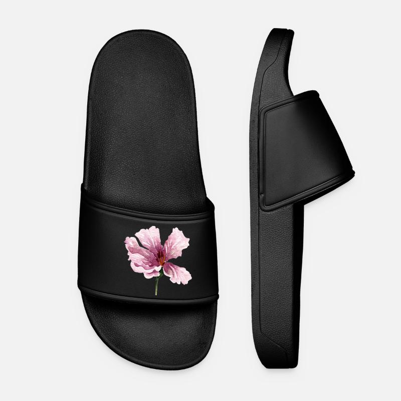 fleur - Claquettes Femme - noir