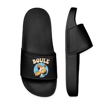 Boules boules boules pour boule pétanque boule - Claquettes Femme - noir - Devant