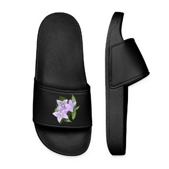 FLEUR DE BALLON VIOLET - Claquettes Femme - noir - Devant