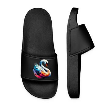 Cygne - Claquettes Femme - noir - Devant