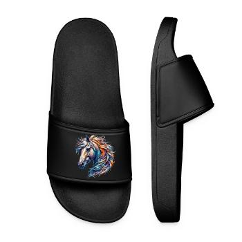 Cheval - Claquettes Femme - noir - Devant