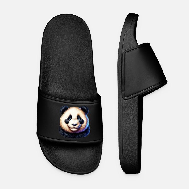 Panda - Frauen Badelatschen - Schwarz