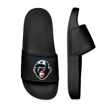 Monkey Glasses Cap - Women’s Pool Sliders - black - Front
