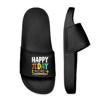 Happy Pi Day - Women’s Pool Sliders - black - Front