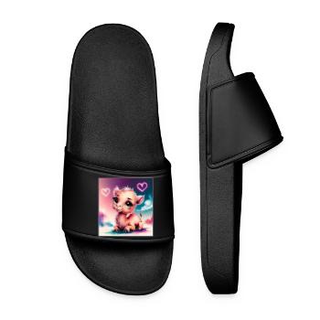 Bébé chameau - Claquettes Femme - noir - Devant