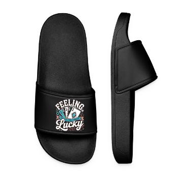 Jeux de hasard au poker - Lucky Day Poker - Claquettes Femme - noir - Devant