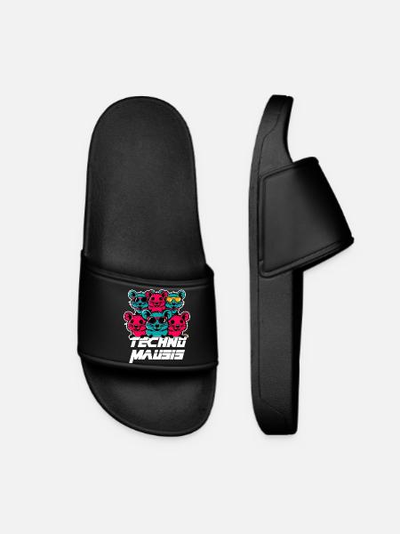 Techno Mausis - Women’s Pool Sliders - black