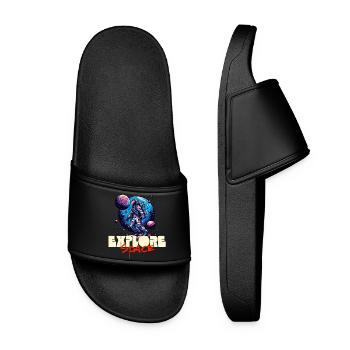 Explore Space Astronaut - Women’s Pool Sliders - black - Front
