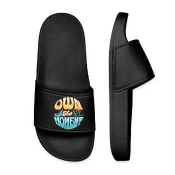 Own The Moment Surf Wave - Women’s Pool Sliders - black - Front