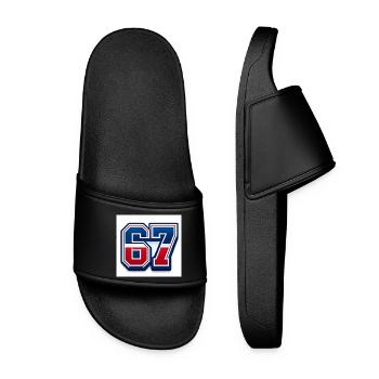 67 Numéro patriotique - Claquettes Femme - noir - Devant