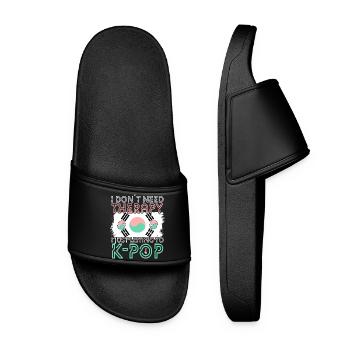 K-pop - Claquettes Femme - noir - Devant