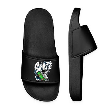 Skate Astronaut - Frauen Badelatschen - Schwarz - Vorne