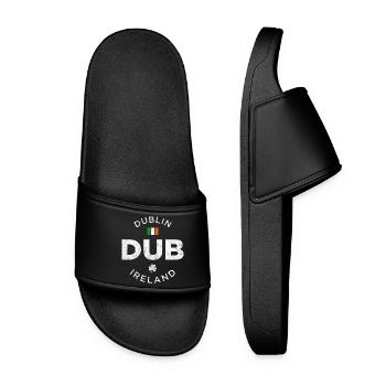 DUB, Dublin, Irlande - Claquettes Femme - noir - Devant