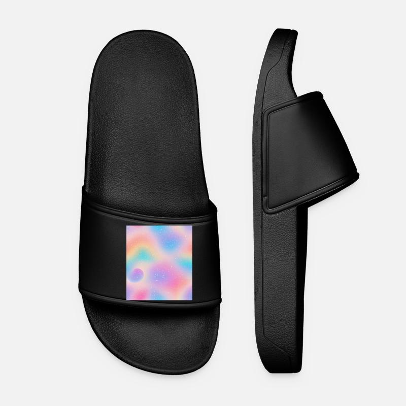 Eye in abstraction - Women’s Pool Sliders - black