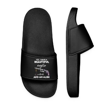 Daughter Gun Shovel Alibi - Women’s Pool Sliders - black - Front