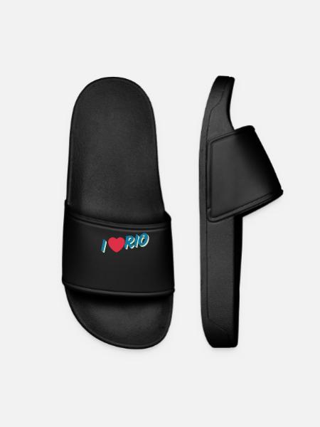 J’adore l’esprit de Rio City - Claquettes Femme - noir