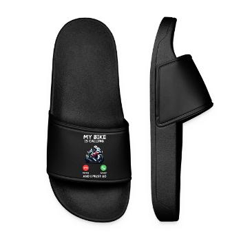 Mon vélo m’appelle - Claquettes Femme - noir - Devant