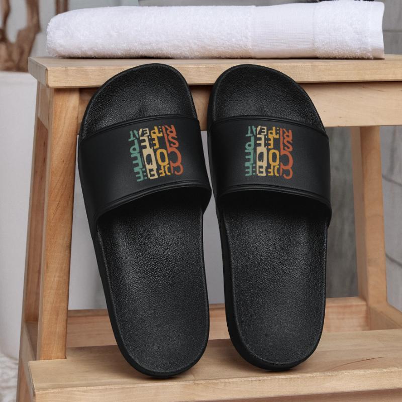 Coffee Code Sleep Repeat – Developer Design Women’s Pool Sliders