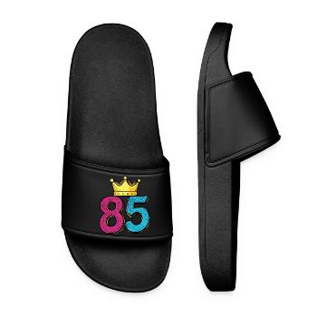 Couronne à 85 chiffres - Claquettes Femme - noir - Devant
