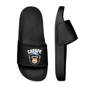 Capape Monkey Head with Cap Urban Style - Women’s Pool Sliders - black - Front