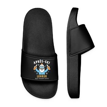 Après-ski instructor Lustig - first descent free of charge - Women’s Pool Sliders - black - Front