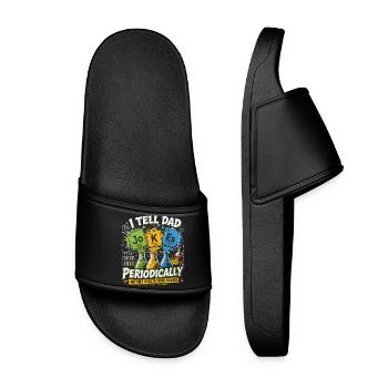 I Tell Dad Jokes Periodically | Humour Science - Women’s Pool Sliders - black - Front