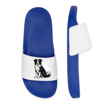 Border Collie Propriétaire Collie Amant de Collie - Claquettes Femme - bleu roi - Devant
