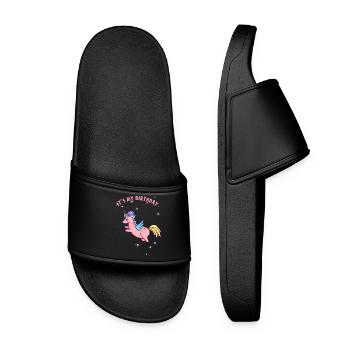 unicorn birthday unicorn birthday mystical fee - Women’s Pool Sliders - black - Front