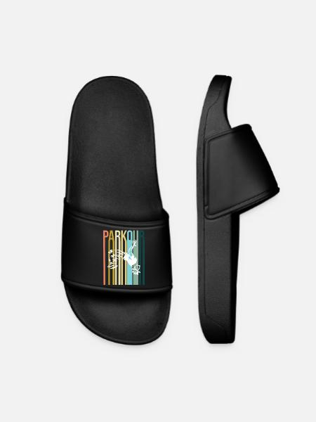 Parkour Retro - Women’s Pool Sliders - black