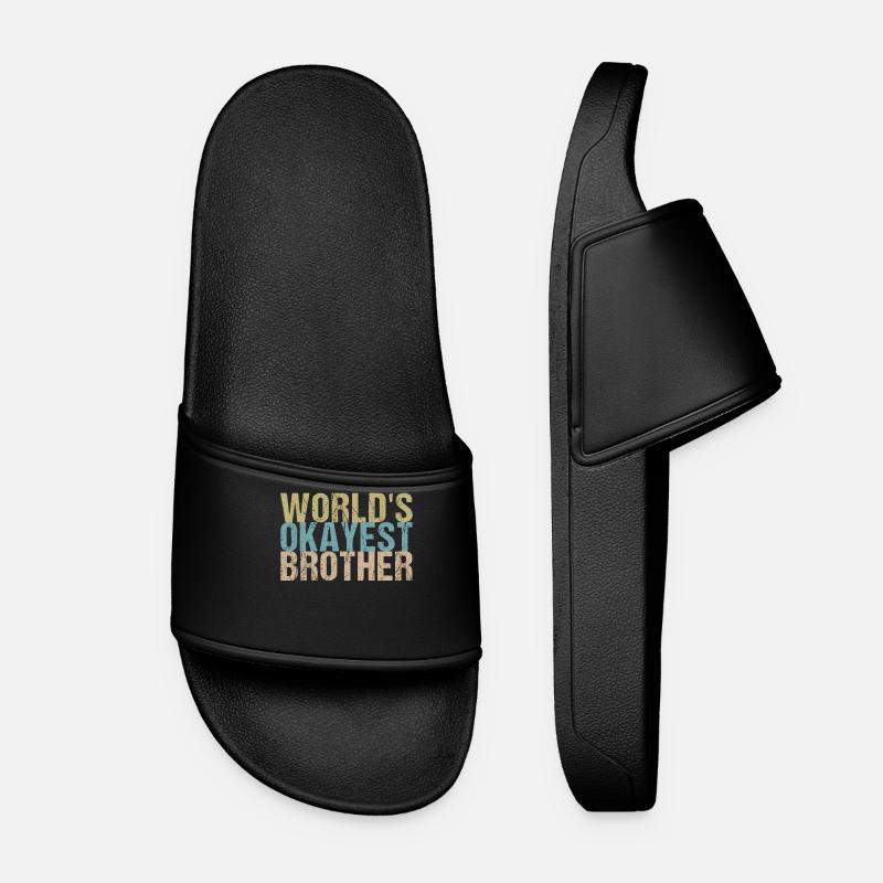 Best brother in the world - Women’s Pool Sliders - black