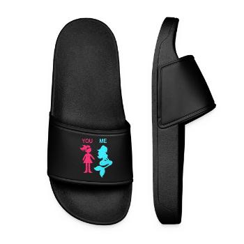 Mermaid - Women’s Pool Sliders - black - Front
