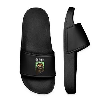 Sloth - Women’s Pool Sliders - black - Front