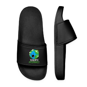 Earth Day - Women’s Pool Sliders - black - Front
