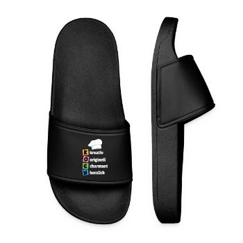 Chef - creative, original, charming, cordial - Women’s Pool Sliders - black - Front