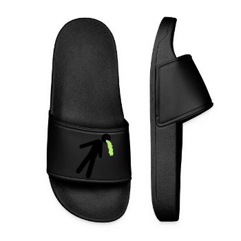 funny puking vomit nausea hangover alcohol - Women’s Pool Sliders - black - Front