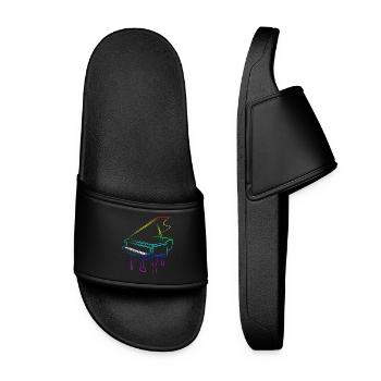 Piano - Women’s Pool Sliders - black - Front