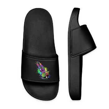 Cello Double Bass Classical Music Teacher Symphony - Women’s Pool Sliders - black - Front