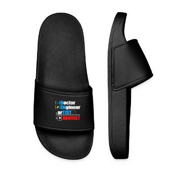 Dentiste cadeau dentiste dentiste dentaire dent - Claquettes Femme - noir - Devant
