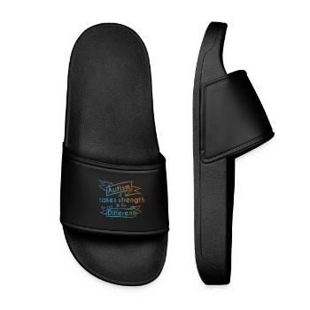 autism - Women’s Pool Sliders - black - Front