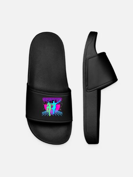 Fête des années 80 - Claquettes Femme - noir