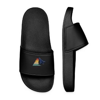 Raven Crow Retro Vintage - Claquettes Femme - noir - Devant