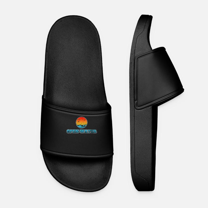Swimming open water - Women’s Pool Sliders - black
