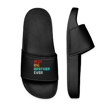 meilleur grand frère de tous les temps - Claquettes Femme - noir - Devant