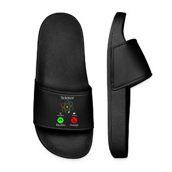Science is calling phone call - Women’s Pool Sliders - black - Front