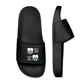 Accolades dentiste femme dentiste - Claquettes Femme - noir - Devant