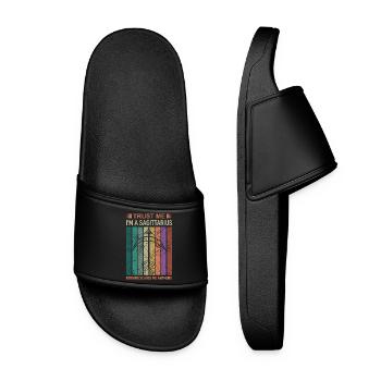 Zodiac Sagittarius - Women’s Pool Sliders - black - Front