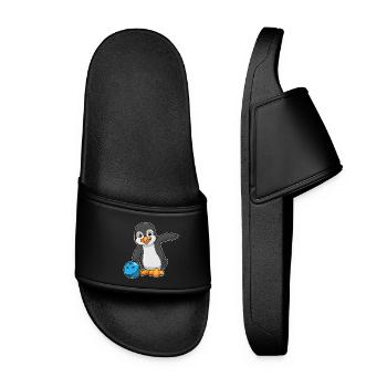 Penguin Bowling Bowling Ball - Women’s Pool Sliders - black - Front