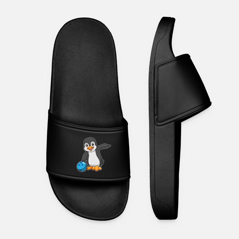 Pinguin Bowling Bowlingkugel - Frauen Badelatschen - Schwarz