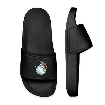 Astronaute Jouer violoncelle musique violoncelle amant - Claquettes Femme - noir - Devant